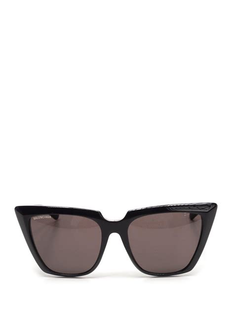 balenciaga black cat-eye sunglasses